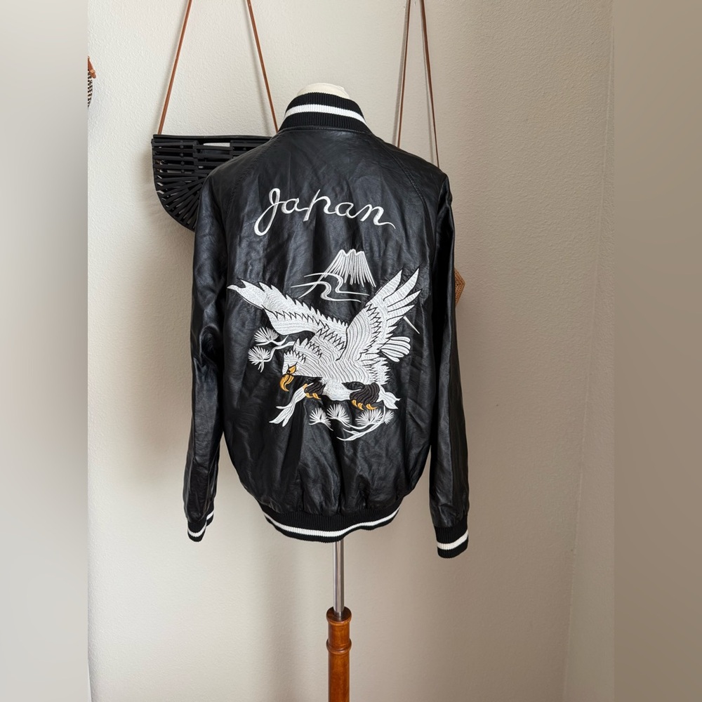 XRay Japan Black Bird Bomber Jacket, Size Large
